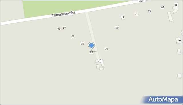 Nowe Miasto nad Pilicą, Tomaszowska, 83, mapa Nowe Miasto nad Pilicą