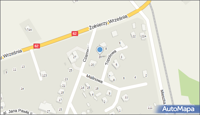 Nowy Dwór Mazowiecki, Topolowa, 10, mapa Nowy Dwór Mazowiecki
