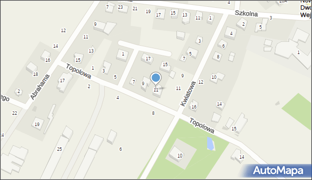 Nowy Dwór Wejherowski, Topolowa, 11, mapa Nowy Dwór Wejherowski