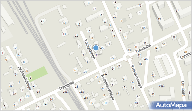 Nowy Sącz, Toczyskiego Józefa, 4, mapa Nowego Sącza