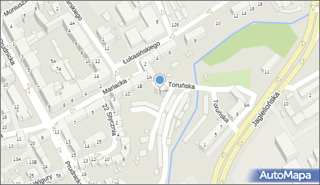 Nysa, Toruńska, 2, mapa Nysy