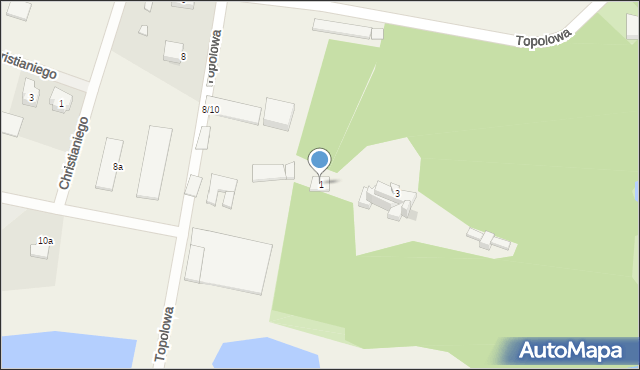 Orońsko, Topolowa, 1, mapa Orońsko