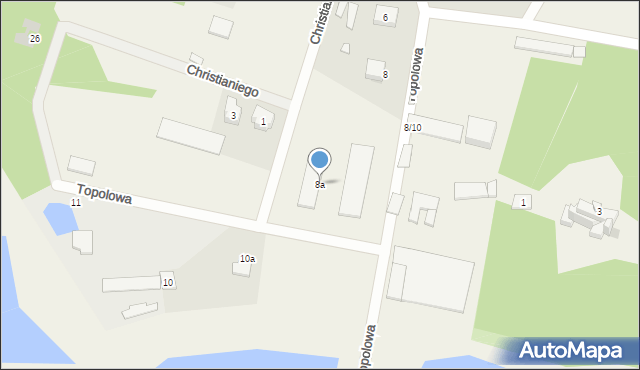 Orońsko, Topolowa, 8a, mapa Orońsko
