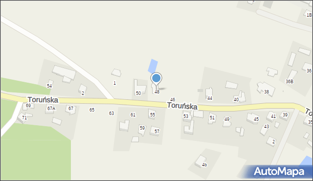 Osiek nad Wisłą, Toruńska, 48, mapa Osiek nad Wisłą