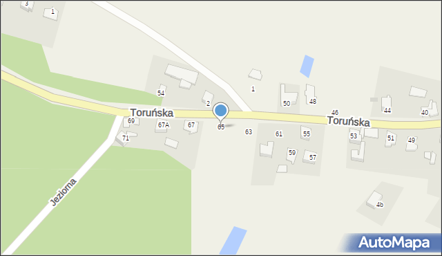 Osiek nad Wisłą, Toruńska, 65, mapa Osiek nad Wisłą