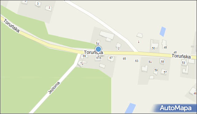 Osiek nad Wisłą, Toruńska, 67A, mapa Osiek nad Wisłą