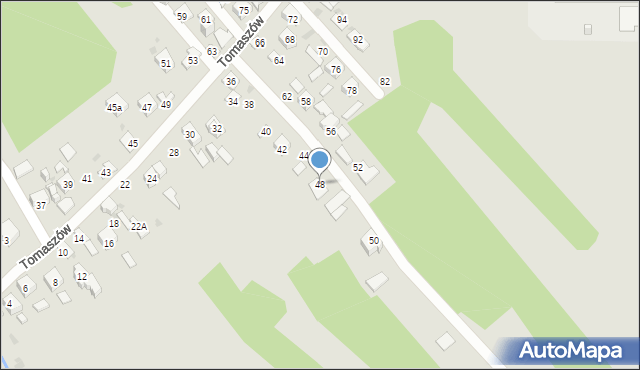 Ostrowiec Świętokrzyski, Tomaszów, 48, mapa Ostrowiec Świętokrzyski