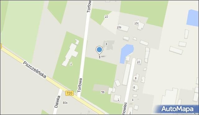 Otrębusy, Torfowa, 6, mapa Otrębusy