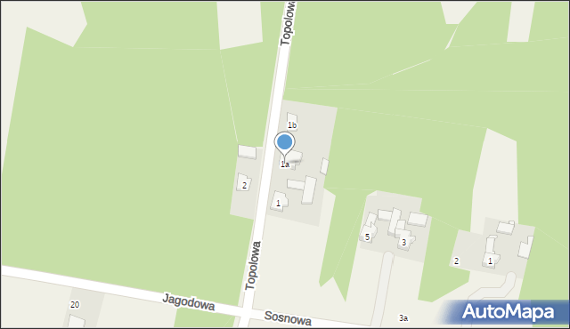 Ożarowice, Topolowa, 1a, mapa Ożarowice