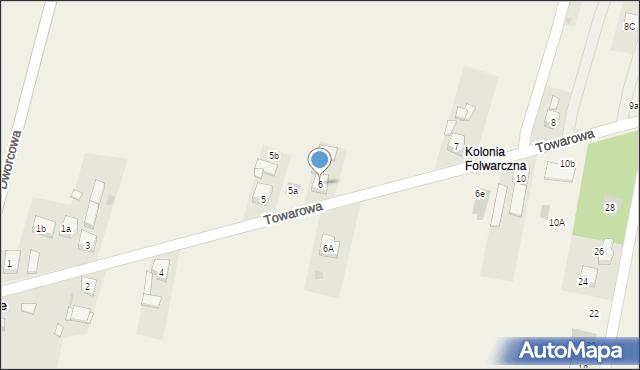 Ożarowice, Towarowa, 6, mapa Ożarowice
