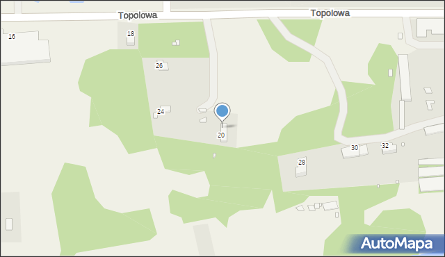 Pawłowice, Topolowa, 22, mapa Pawłowice