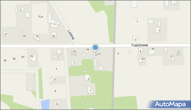 Pawłowice, Topolowa, 4, mapa Pawłowice