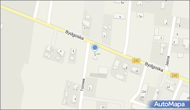 Pawłówko, Torowa, 1, mapa Pawłówko