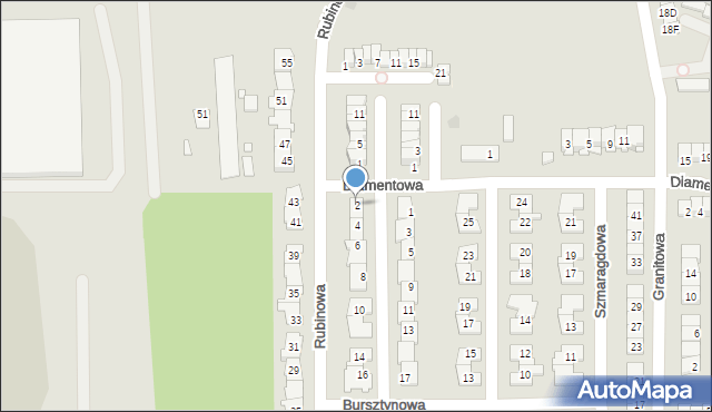 Piaseczno, Topazowa, 2, mapa Piaseczno