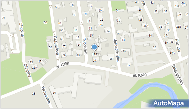 Piaseczno, Topolowa, 19B, mapa Piaseczno