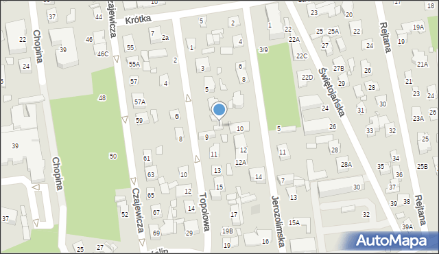 Piaseczno, Topolowa, 7A, mapa Piaseczno