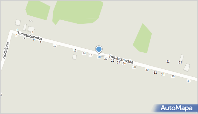 Piotrków Trybunalski, Tomaszowska, 18, mapa Piotrków Trybunalski