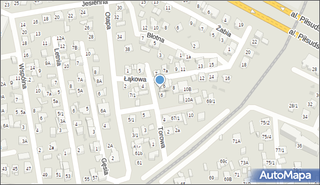 Płock, Torowa, 8, mapa Płock