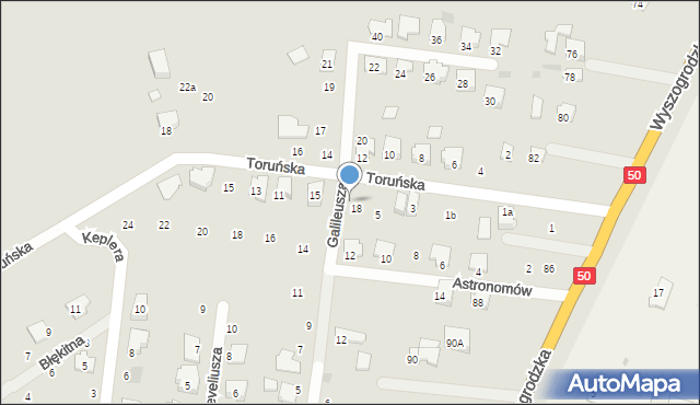 Płońsk, Toruńska, 7, mapa Płońsk
