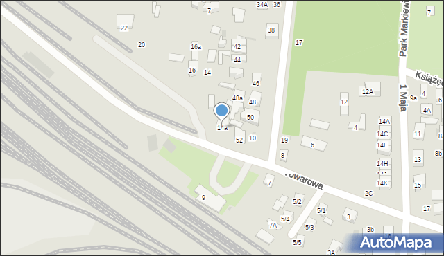 Płońsk, Towarowa, 14a, mapa Płońsk