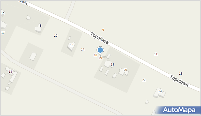 Podgórzyn, Topolowa, 19, mapa Podgórzyn