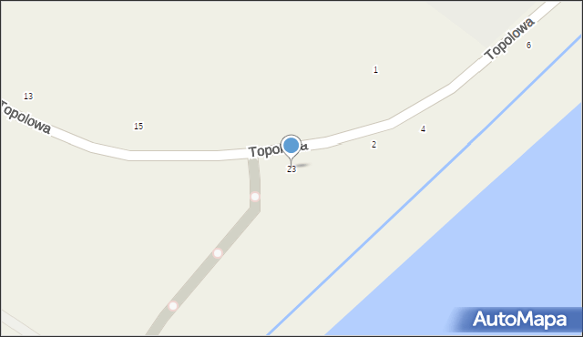 Podgórzyn, Topolowa, 23, mapa Podgórzyn