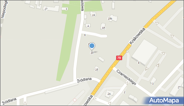 Połaniec, Topolowa, 10, mapa Połaniec