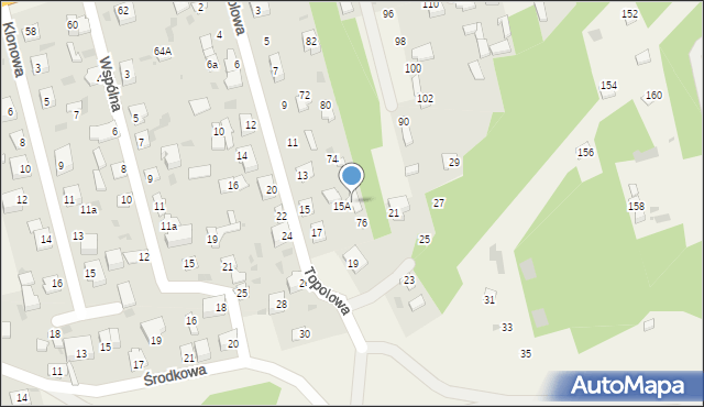 Pomiechówek, Topolowa, 17B, mapa Pomiechówek