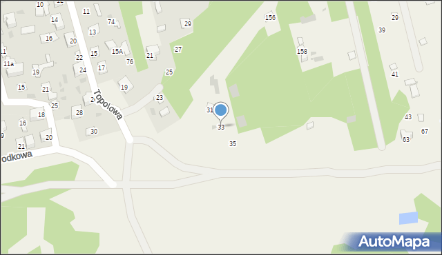 Pomiechówek, Topolowa, 33, mapa Pomiechówek