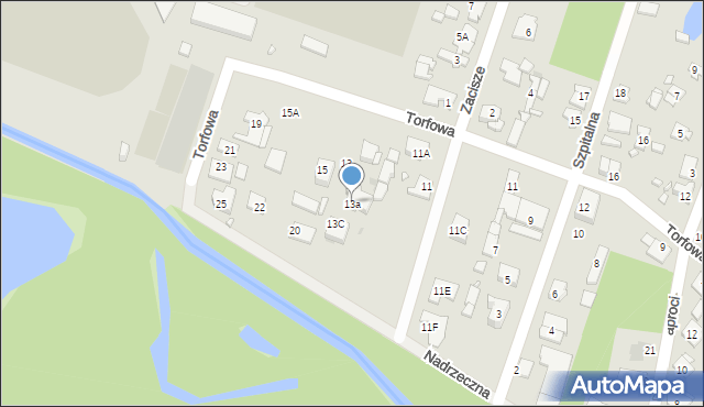 Pruszków, Torfowa, 13a, mapa Pruszków