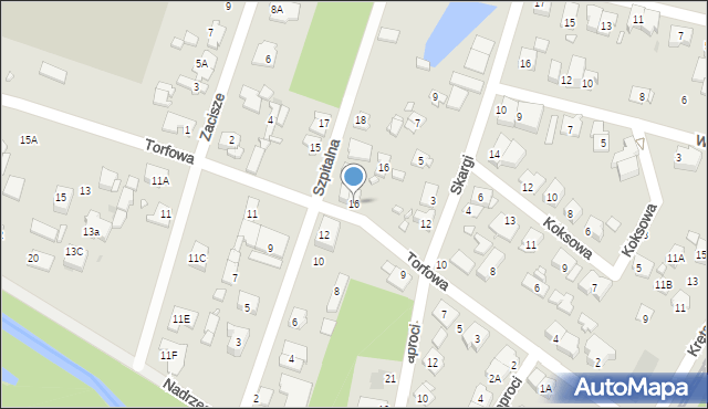 Pruszków, Torfowa, 16, mapa Pruszków