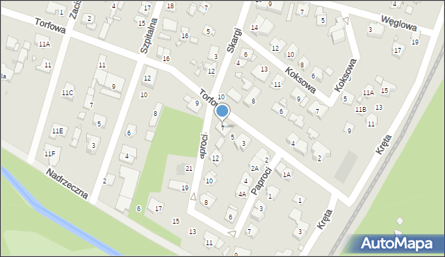 Pruszków, Torfowa, 7, mapa Pruszków