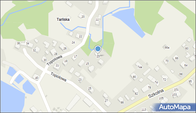 Przeciszów, Topolowa, 13, mapa Przeciszów