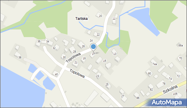 Przeciszów, Topolowa, 17, mapa Przeciszów