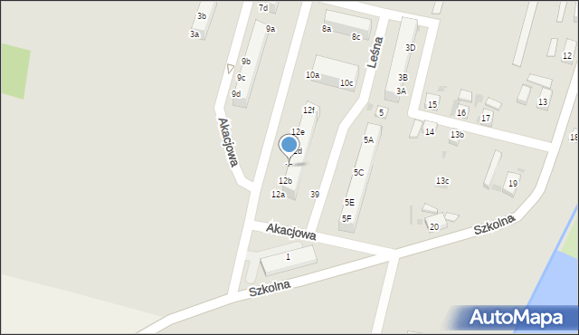 Przemków, Topolowa, 12c, mapa Przemków