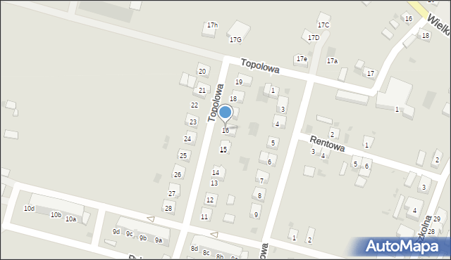 Przemków, Topolowa, 16, mapa Przemków
