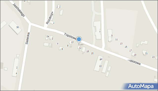 Przemyśl, Topolowa, 14, mapa Przemyśla