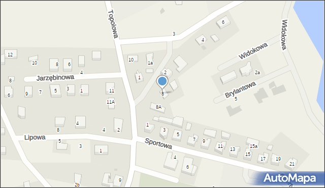 Przodkowo, Topolowa, 8, mapa Przodkowo