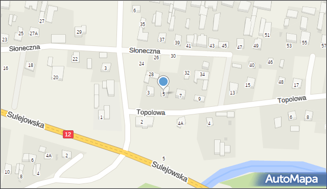 Przygłów, Topolowa, 5, mapa Przygłów