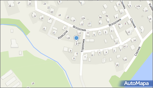 Przywidz, Topolowa, 4, mapa Przywidz