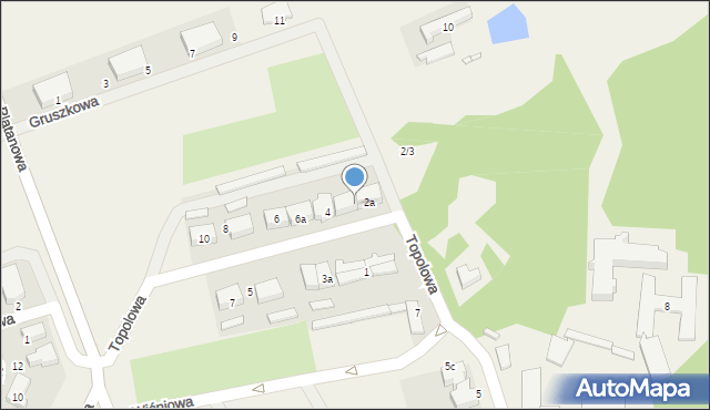 Psarskie, Topolowa, 2b, mapa Psarskie