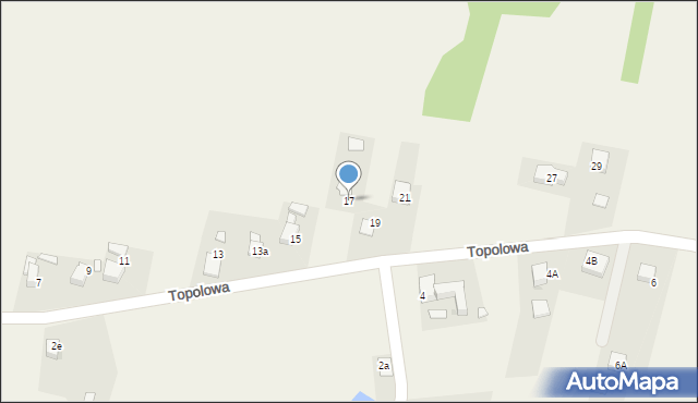 Pstrążna, Topolowa, 17, mapa Pstrążna