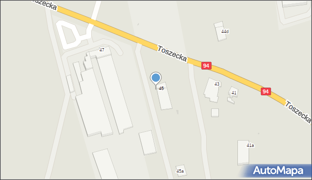 Pyskowice, Toszecka, 45b, mapa Pyskowice