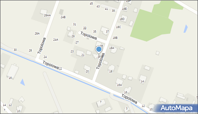 Pysznica, Topolowa, 19, mapa Pysznica