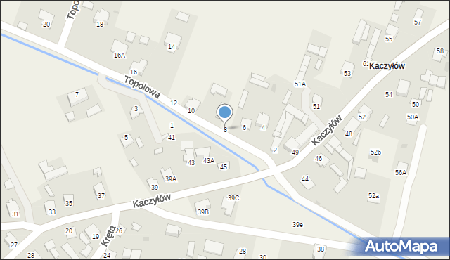 Pysznica, Topolowa, 8, mapa Pysznica