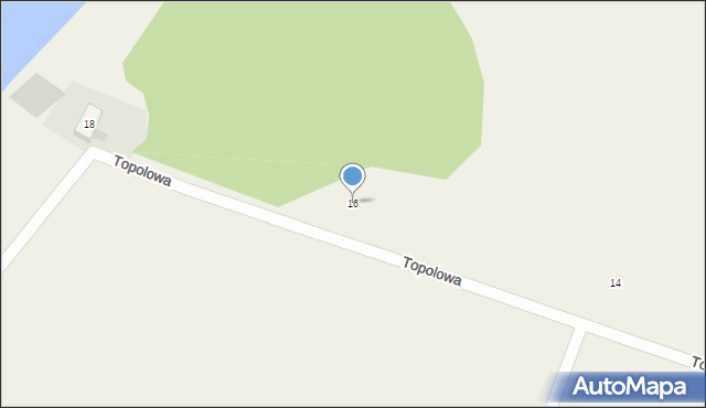 Radziszewo, Topolowa, 16, mapa Radziszewo