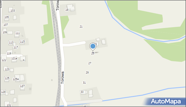 Radziszów, Torowa, 25, mapa Radziszów