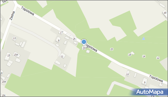 Radziwiłłów, Topolowa, 13, mapa Radziwiłłów