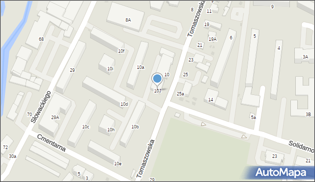Rawa Mazowiecka, Tomaszowska, 10J, mapa Rawa Mazowiecka