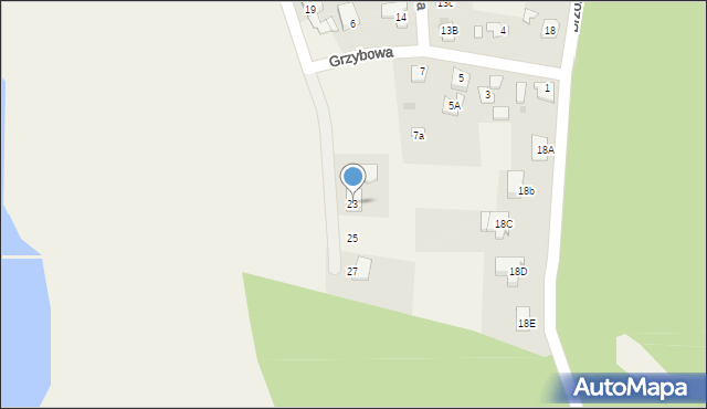 Rogowo, Topolowa, 23, mapa Rogowo
